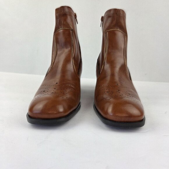 Franco Sarto Brown Ankle Boots Size 7N - Picture 4 of 13